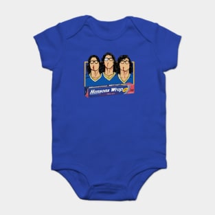 Hanson Brothers Hockey Slapshot Aluminum Foil Baby Bodysuit